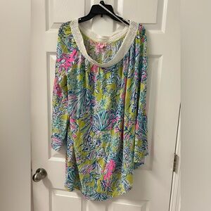 Lily Pulitzer Shealyn Cover Up Dress SZ Large